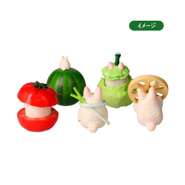 White Totoro Playing With Vegetables Collection (Seasonal) "My Neighbor Totoro" (Box/6), Benelic Blind Box