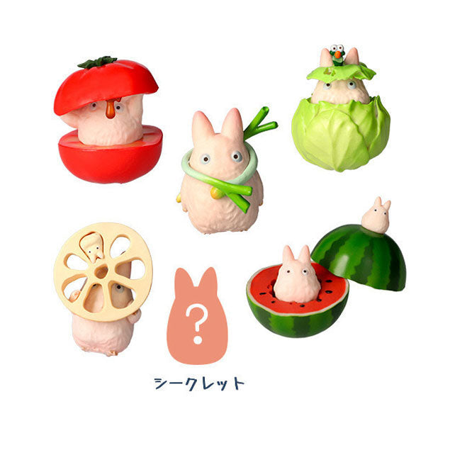 White Totoro Playing With Vegetables Collection (Seasonal) "My Neighbor Totoro" (Box/6), Benelic Blind Box